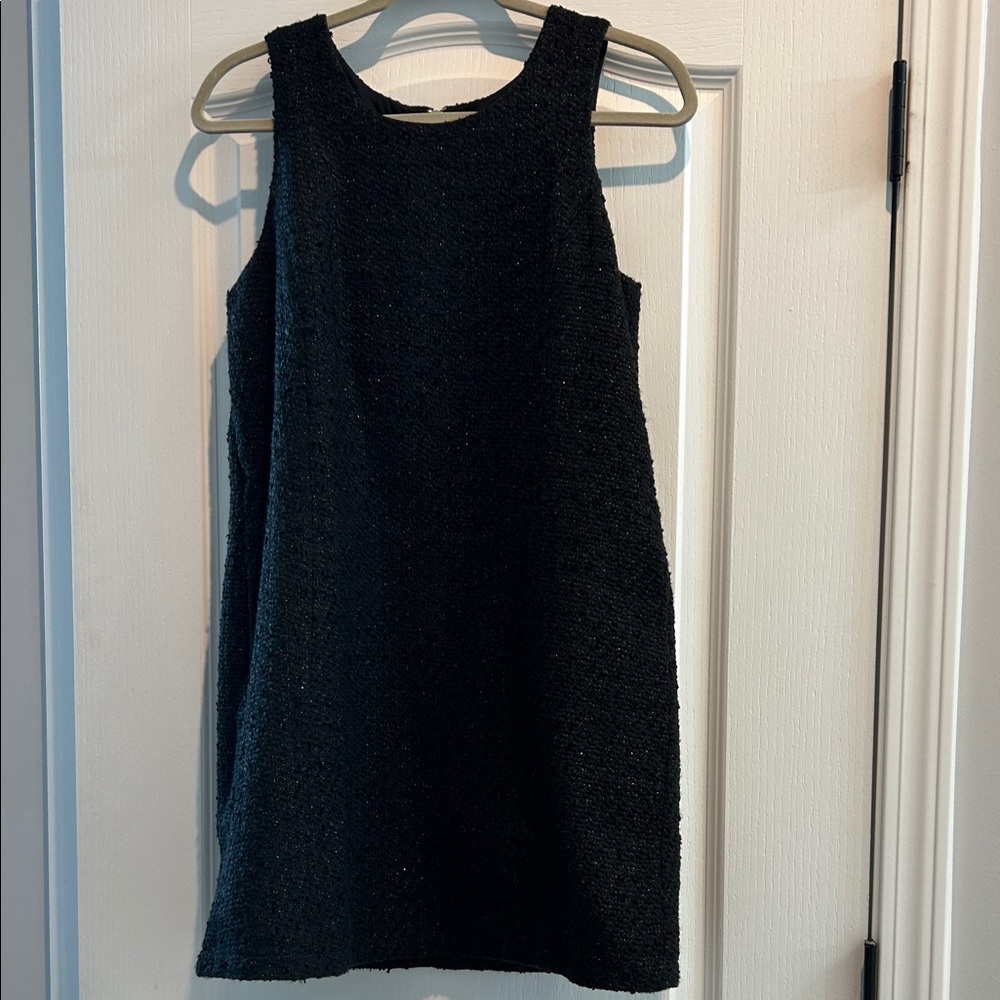 Lauren James Black Textured Mini Dress